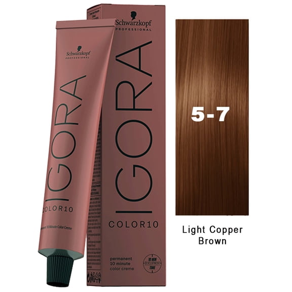 Schwarzkopf Igora Color10 Hair Color - 5-7 Light Copper Brown 2.1oz