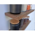 thumbnail image 3 of Modern Wood Floating Shelves with Brackets, Spice Rack, Wall Mounted Wooden Shelving, 20 "W x 1 "H x 6 "D, Hanging Storage Rack for Living Room Bedroom (Black), 3 of 8