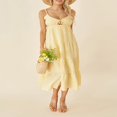 thumbnail image 2 of Solid Spaghetti Strap Midi Cami Dress for Women - Perfect for Parties and Beach, 2 of 9