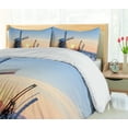 thumbnail image 5 of Ambesonne Windmill Duvet Cover Set, Icy Dutch River Sunset, 2-Calking, Pale Blue Peach, 5 of 7