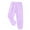 Light Purple, variant on Xudanell Girls Boys Sweatpants Toddler Kids Solid Drawstring Elastic Waist Joggers Outdoor Active Pants with Pockets for Teen for 6-7 Years