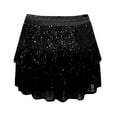 thumbnail image 5 of QHFBli Women Sparkly Sequin Mini Skirt High Waist Glitter Flared Pleated Night Out Party Short Skirts, 5 of 5
