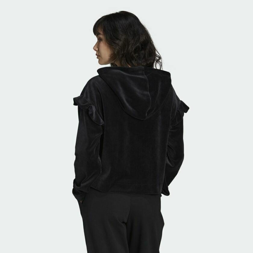 Adidas Originals GN3050 Women's Black Cotton Blend Activewear Hoodie AC138 (S)