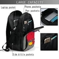 thumbnail image 6 of Wukai Dinosaur Super Hero Cartoon Travel Laptop Backpack: Business Water-Resistant Bag with USB Charging Port, Ideal College Backpack for Men & Women, 6 of 6