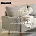 thumbnail image 5 of XIZZI Large 2 Seater Modern Sofa Couch 78" Upholstered Nugget Couches for Living Room(Polyester Fabric,Camel), 5 of 9