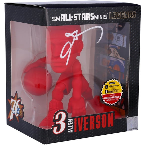 Allen Iverson Philadelphia 76ers Autographed smALL-STARS Red Chase Variant 6" Figurine - Fanatics Authentic Certified