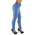 thumbnail image 2 of Fashion2Love Plus Size Mid Waist Colombian Design Butt Lift Skinny Jeans, 2 of 7