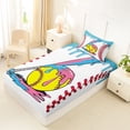 thumbnail image 4 of Erosebridal Colorful Ice Cream Drip Twin Sheet Sets, Kids Baseball Sport Bedding, 1 Flat Sheet, 1 Fitted Sheet and 1 Pillowcase, 4 of 5
