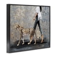 thumbnail image 3 of Stupell Industries Eclectic Trendy Woman with Leopard Black Framed Giclee Art, 20 x 16, by Svetlana Aleynikova, 3 of 8