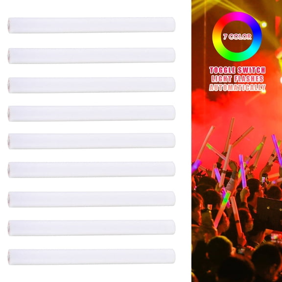 BESTSKY 10Pcs Pool Noodles,Vibrant Lighting Pool Noodle,Glow Stick Pool Noodles Foam,Multicolor-1