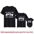 thumbnail image 3 of I'm Just Here For The Snacks Print Funny Family Matching Outfits Cute Mickey Mouse Shirt Father Mother and Kids Disney Tees Tops, 3 of 5