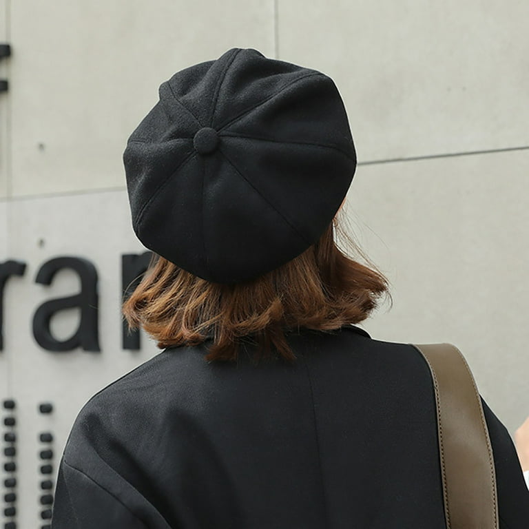 帽子 GDC linen beret black GDC linen beret black