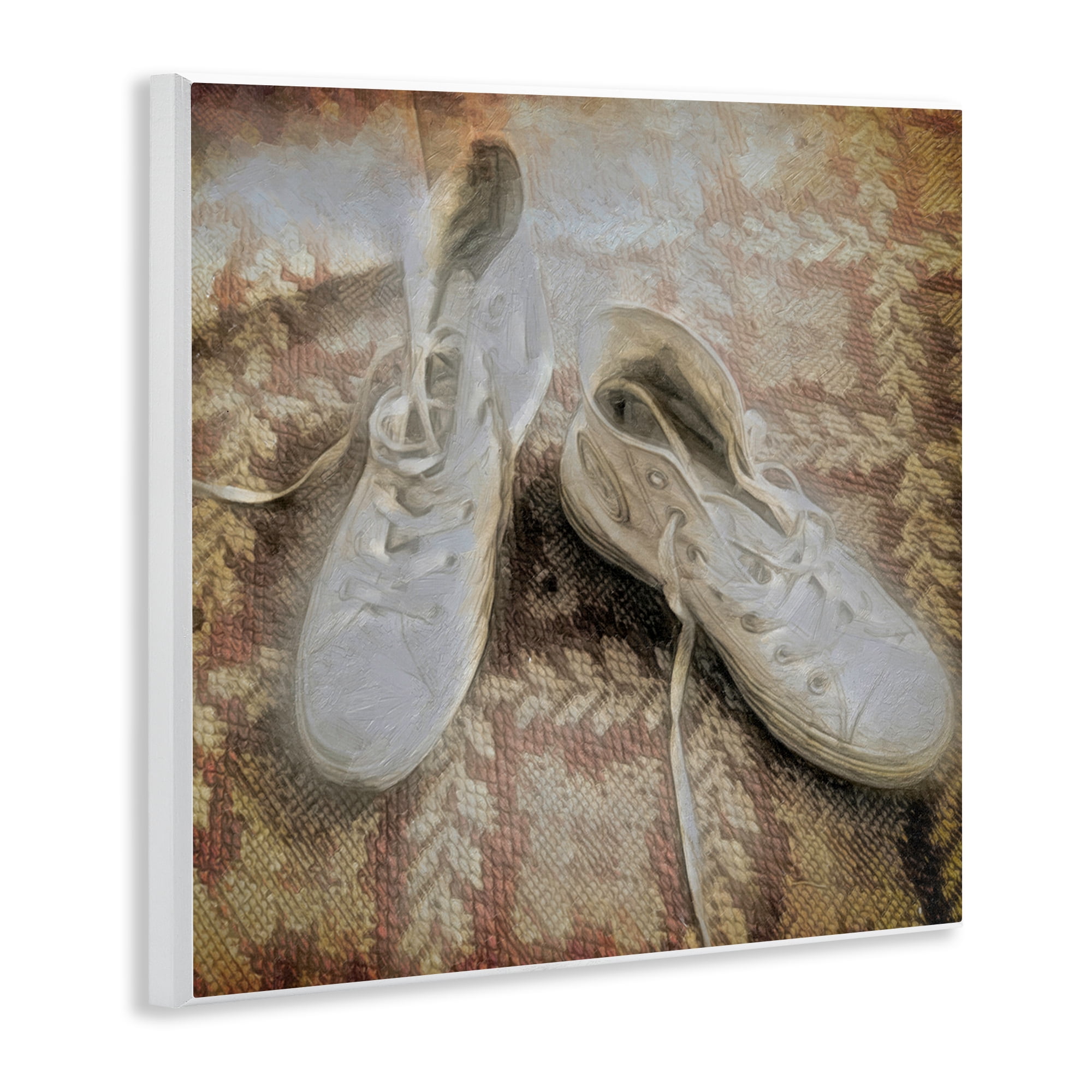 Stupell Industries Vintage Classic High Tops Fashion Painting Unframed Art Print Wall Art, 12 x 12