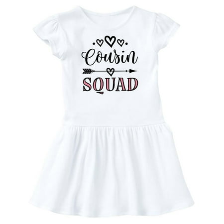 

Inktastic Cousin Squad Crew Gift Toddler Girl Dress