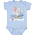 thumbnail image 3 of Inktastic I Love My Mommy Cute Elephants with Moon and Stars Boys or Girls Baby Bodysuit, 3 of 5