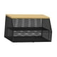 thumbnail image 5 of Cubierta de almacenamiento de alimentos Herramienta de cocina Cubierta de hierro para barbacoa Cubierta exterior para plato, tazón, plato Negro 52cmx31cmx27cm, 5 of 9