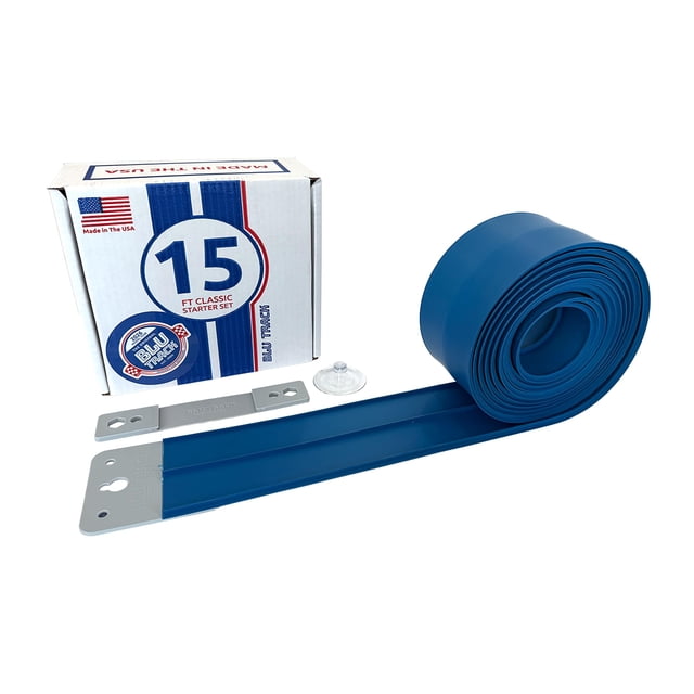 Pista de carreras Blu Track Classic de 4,5 m, flexible, set de 2 carriles