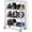 48-inch Silver, variant on Chantmo Heavy Duty Security Cage 69 inch 1500 lbs Capacity Mobile Wire Storage 3 Tier Adjustable Shelves Double Locking Doors 5 Inch Casters for Warehouse Restaurant Kitchen