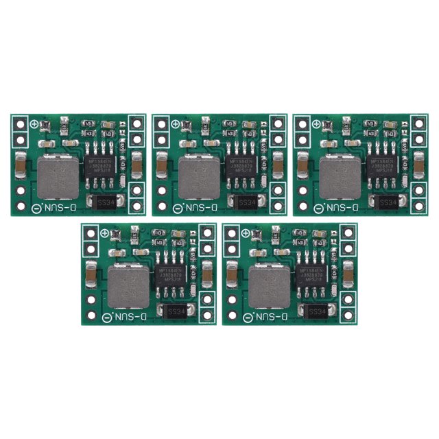 Módulo de fuente de alimentación Buck de 5 piezas, placa Buck de CC a CC de 3 A para equipos de comunicación, salida fija de 5 V