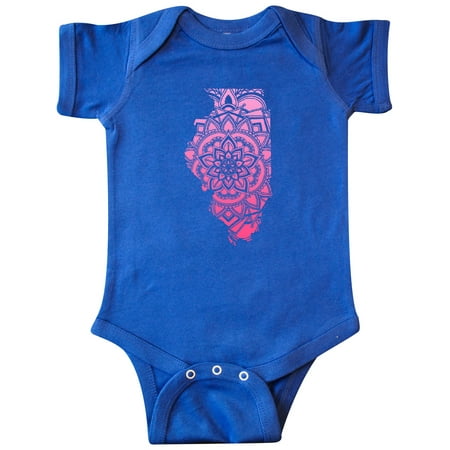 

Inktastic Illinois Silhouette Mandala Gift Baby Boy or Baby Girl Bodysuit