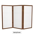 thumbnail image 6 of Red Lantern 3 ft. Short Double Cross Shoji Screen - Walnut - 3 Panels, 6 of 6