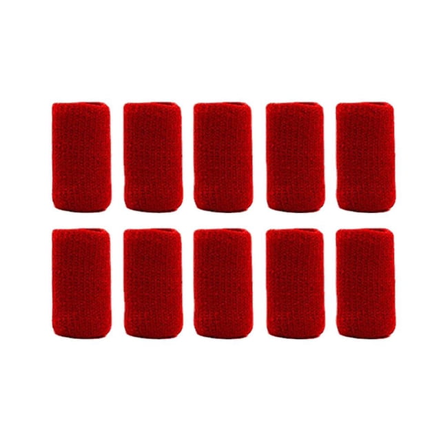 10Pcs Finger Sleeve Support Thumb Breathable Elastic Finger Tape Baseball G3H0