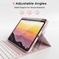 thumbnail image 6 of Aoub Touchpad Keyboard Case for iPad A16 11th Generation / iPad 10th Generation 2025/2022 with Backlit, Magnetic Detachable Wireless Bluetooth Keyboard Case, Pink, 6 of 8