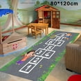 thumbnail image 3 of BINGLI Hop and Count Hopscotch Rug, Kids Floor Play Area Rug Game Carpet Crawl Jump Mat, Children Numbers Learning Non-Slip Rug, Great for Ages 3 to 7 Boys Girls, Home Decor, 3 of 8