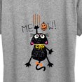thumbnail image 3 of Instant Message - Meow Halloween Cat Short Sleeve Graphic T-Shirt, 3 of 6