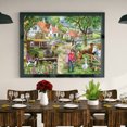 thumbnail image 3 of 5D bricolaje granja paisaje completo redondo diamante pintura pared arte decoración diamantes de imitación artesanías Tmvgtek decoración de arte en el hogar, 3 of 9