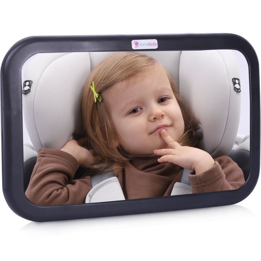INNOKIDS Baby Car Seat Mirror,Rear Facing (Black) Style HY001BK (1