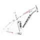 thumbnail image 1 of Cuadro Bicicleta Rodada 26 MTB Suspension Blanco Gospel Gospel N/A, 1 of 3