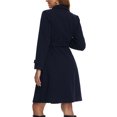 thumbnail image 3 of INSPIRE CHIC Women's Winter Coat Collared Single Breasted Long Sleeve Elegant Pea Coat, 3 of 6