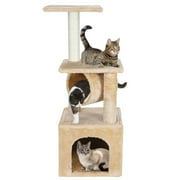 ZENY 36-in Cat Tree & Condo Scratching Post Tower, Beige