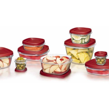 Rubbermaid Easy Find Lids Food Storage Container, 24-Piece Set with 6
