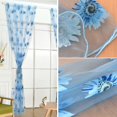 thumbnail image 3 of 2Pcs Blue Curtains for Living Room 37.4*78.7inch Yellow Sheer Curtains Divider Living Room Bedroom, 3 of 5