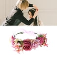 thumbnail image 3 of Diadema para Mujer Y Niña, Corona Floral con Diadema de Corona de Cinta , Corona de Novia, para Bodas, Festivales, , Sunnimix Guirnalda floral, 3 of 8