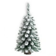 BAMILL 45CM Mini Christmas Trees Ornament Snow Frost Small Pine Tree