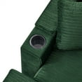 thumbnail image 5 of 41.7" Modern Style Single Sofa Sofa Couch with Storage Space, A Movable Ottoman, Two USB Ports, Two Cup Holders, A Phone Holder for Living Room (Green), 5 of 12