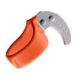 thumbnail image 1 of The Original Handy Safety Knife - 12-Pack - Utility Ring Knife for Finger with Sharp, Curved Blade - Ring Size 14 - Orange - Standard Blade - by Handy Twine Knife, 1 of 3