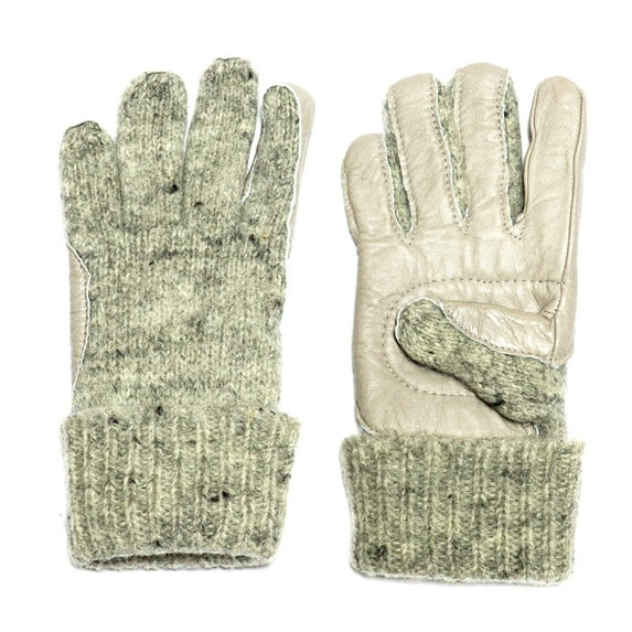 Dachstein Woolwear 100% Wool Austrian Boiled Gloves with Leather Trim