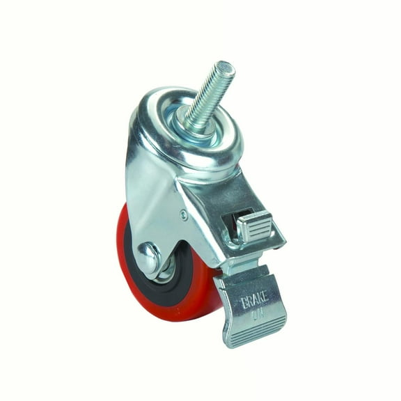 Woodriver 3" Caster Double Locking Swiveling With 3/8" Threaded Spindle