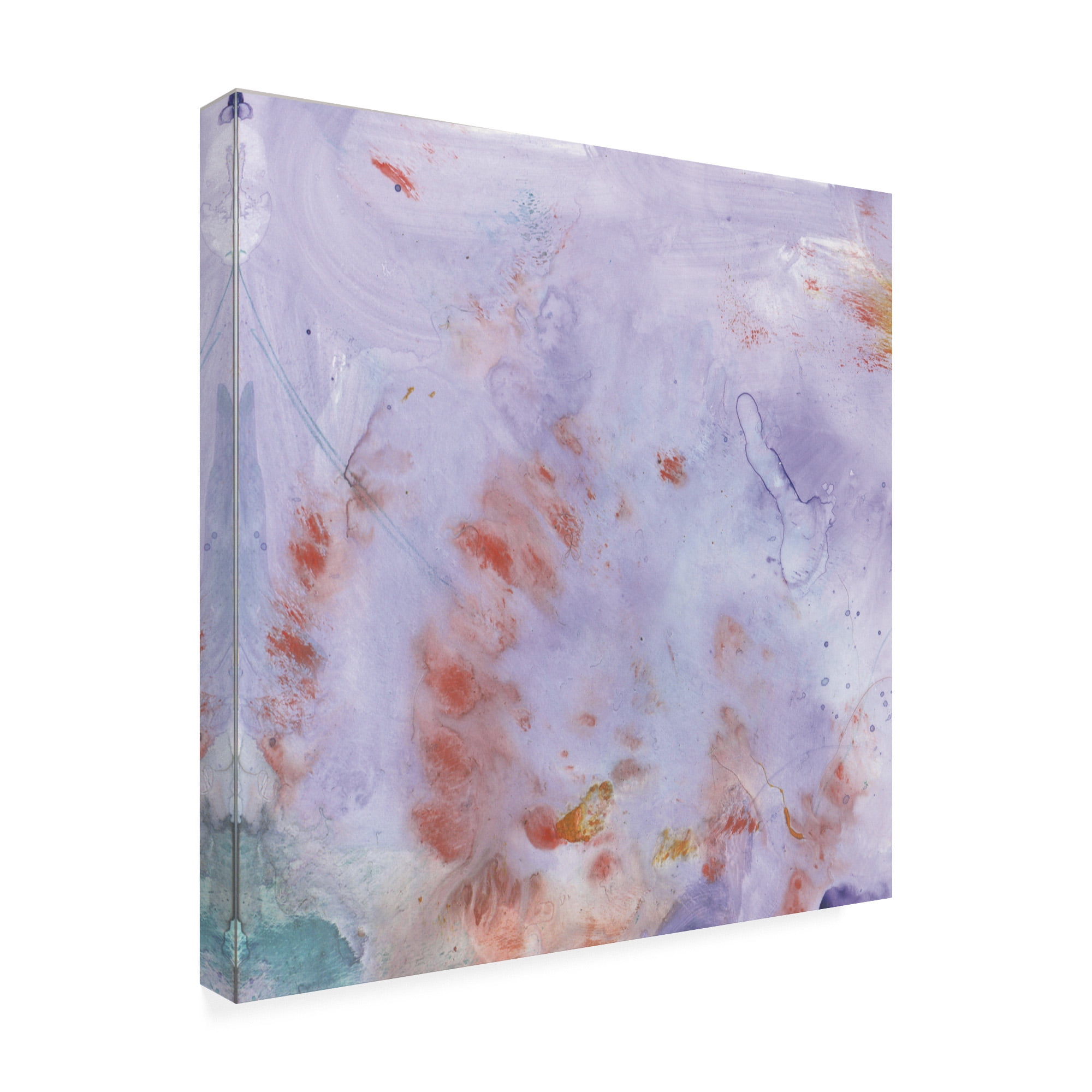Trademark Fine Art 'Purple Wind Abstract I' Canvas Art by Sheila Golden