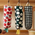 thumbnail image 5 of Bobasndm Plastic Bag Holder, Wall Mount Plastic Bag Organizer, Shopping Bag Carrier, Washable Large Storage Dispenser for Home Kitchen Travel, Free Drawstring Adjustment, 5 of 9