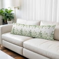 thumbnail image 3 of Green Eucalyptus Body Pillow Cover 20x54, Farmhouse Botanical Leaves Decorative Pillowcase with Zipper, Microfiber Pillow Protector, Soft Breathable Long Lumbar Pillowcases for Women, 3 of 9
