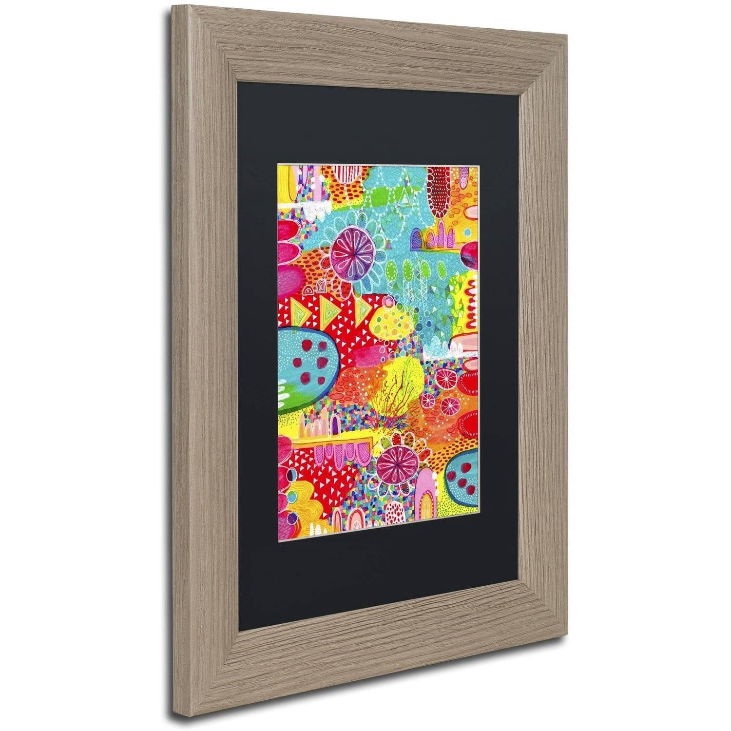 Trademark Fine Art "Sunshine and Lollipops" Canvas Art by Hello Angel, Black Matte, Birch Frame