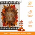 thumbnail image 3 of Happy Fall Shower Curtains for Bathroom, Maple Leaves Checked Thanksgiving Vintage Waterproof Fabric Shower Curtain, Decorative Bathroom Curtain for Bathtub, 36"x72", No Hooks Included, 3 of 9