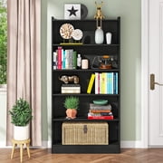 Tribesigns 72 Tall Bookshelf, Modern 6-Shelf Open Bookcase, Black
