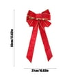 thumbnail image 3 of Christmas Decorations Double Layer Velvet Christmas Bows for Christmas Tree 23.62x10.62in Large Velvet Christmas Wreath Bows Xmas Ribbon Bows Gift Bows Tree Topper Ornaments for Home Decor, 3 of 6