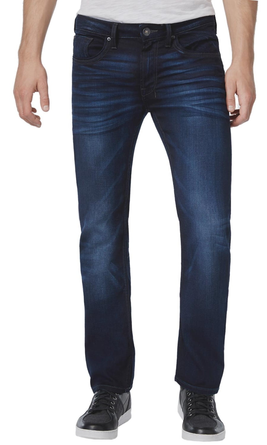 Buffalo - David Bitton Six-X Slim Straight Stretch Jeans Deep Indigo ...